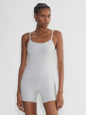 Aritzia Golden SOFTWHIP™ REVERB TANK in Heather Cloud White